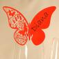 Preview: 10 Platzkarten "Schmetterling" ans Glas in Orange